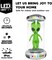 7 ft Tall -Alien Inflatable Halloween Decor Outdoor, with Animated LEDs,(Multicolor)